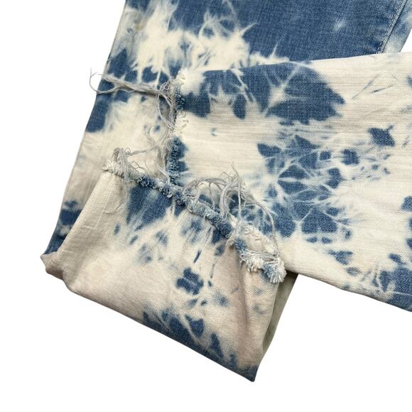 Levi’s 721 High Rise Skinny Ankle Stretch Jeans Frayed Hem Bleach Dye Plus 22W - Picture 3 of 7